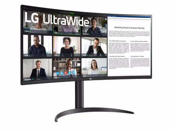 Monitor LG 34WR55QC-B 34''VA,zakrivljen,21:93440x1440100Hz5ms GtGHDMIx2,DP,USBfreesyncvisina' ( '34WR55QC-B.AEU' ) 