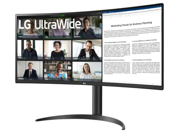 Monitor LG 34WR55QC-B 34''VA,zakrivljen,21:93440x1440100Hz5ms GtGHDMIx2,DP,USBfreesyncvisina' ( '34WR55QC-B.AEU' ) 