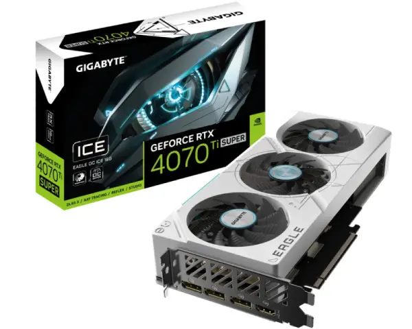 GIGABYTE nVidia GeForce RTX 4070 Ti SUPER EAGLE OC ICE 16GB GV-N407TSEAGLEOCICE-16GD grafička karta