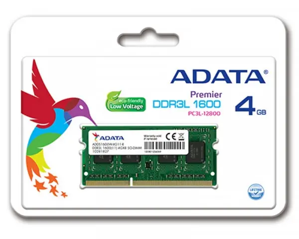 A-DATA SODIMM DDR3L  4GB 1600MHz ADDS1600W4G11-S