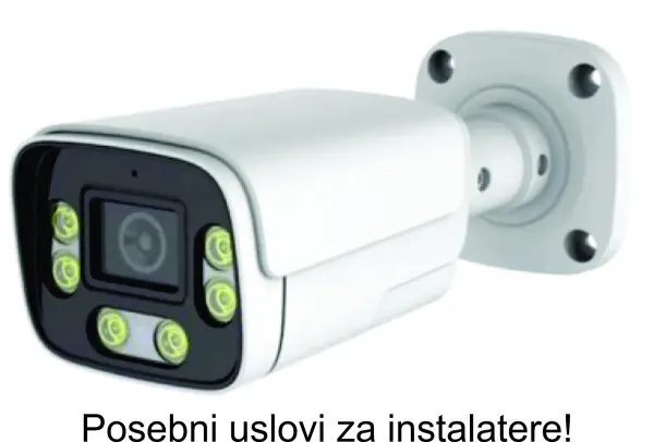 CAM-IP5MP-HAQ60D GMB kamera 5mp APP P6SLite 3.6mm-F1.4 POE, IP66 DuaL LED 6xIR+6xFull Color, MIC,25m