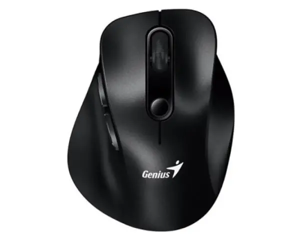 GENIUS Ergo 9000S Black USB Bežični crni miš 