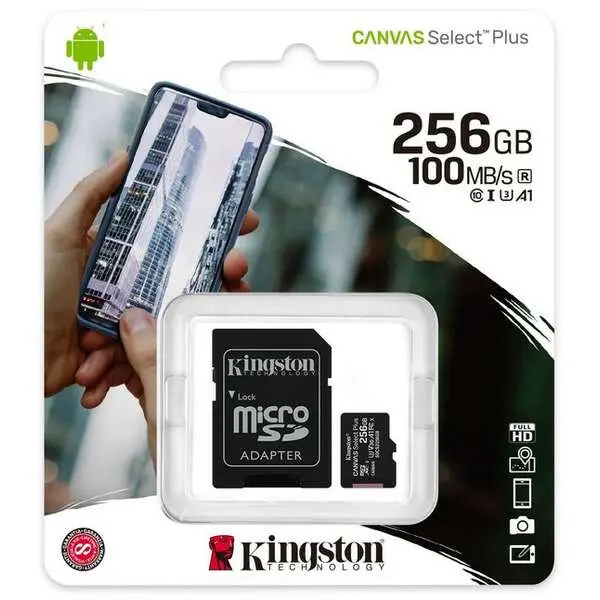 MICRO SD 256GB Kingston SDCS2-256GB w-adapter