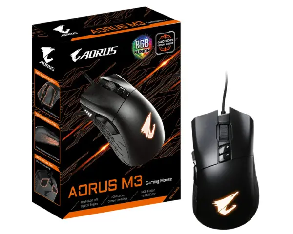 GIGABYTE AORUS M3 Optical Gaming crni 