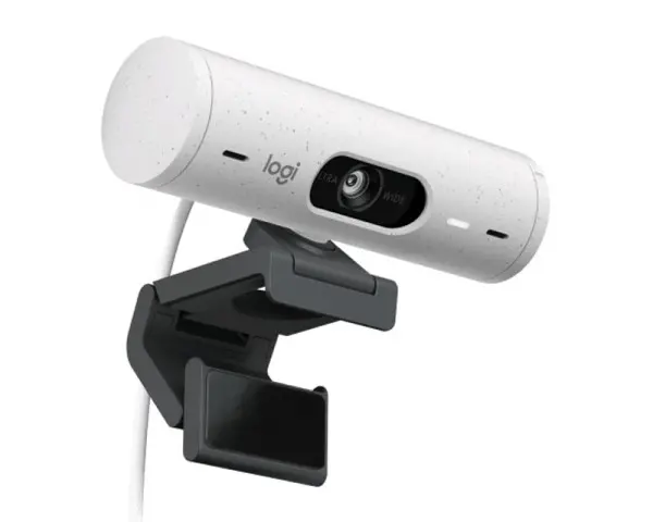 LOGITECH Brio 500 Full HD Webcam bela 
