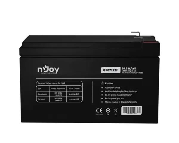 NJOY GP07122F baterija za UPS 12V 7Ah (BTVACGUOBTG2FCW01B) 