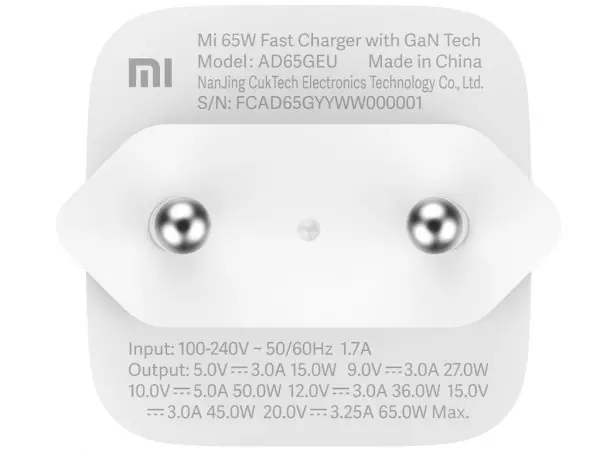 XIAOMI Mi 65W Brzi punjač  sa GaN Tech