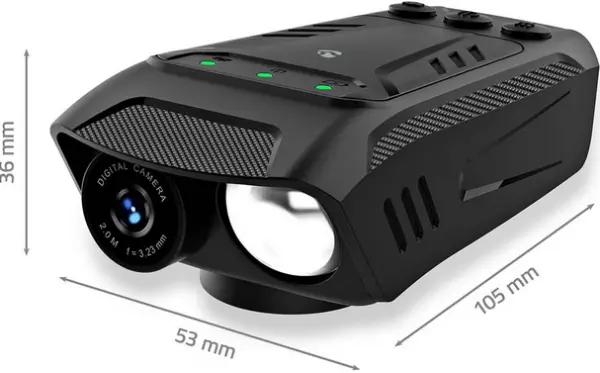 CCAM100BK 3-in-1 Full HD kamera za biciklu, LED osvetljenje i sirena