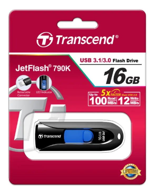 USB Flash Transcend 16GB USB 3.1, TS16GJF790K
