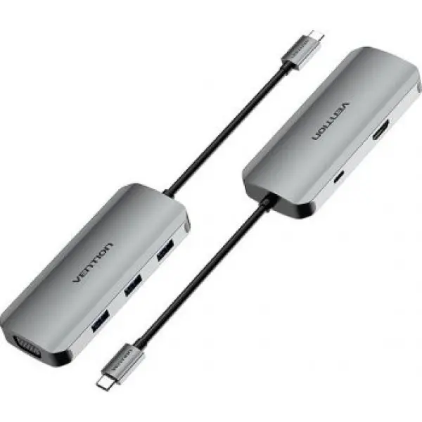 Docking station Vention TOIHB USB-C HDMIVGA3xUSB 3.0PD 100W