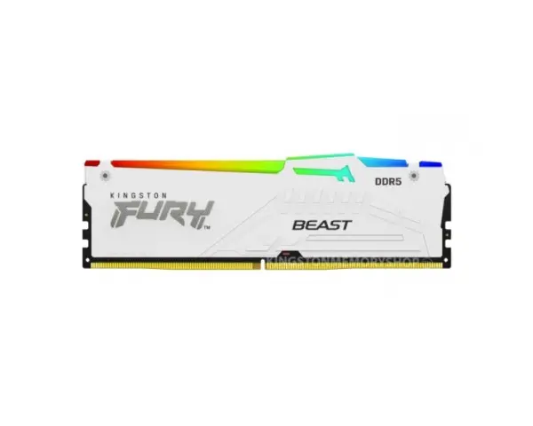 KINGSTON DIMM DDR5 32GB (2x16GB kit) 6800MTs KF568C34BWEAK2-32 FURY Beast White RGB EXPO 