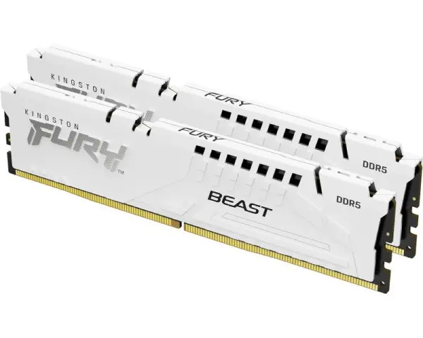 KINGSTON DIMM DDR5 32GB (2x16GB kit) 6800MTs KF568C34BWEK2-32 FURY Beast White EXPO 