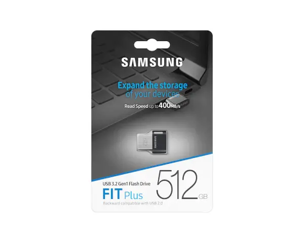 SAMSUNG 512GB FIT Plus USB 3.1 MUF-512AB sivi 