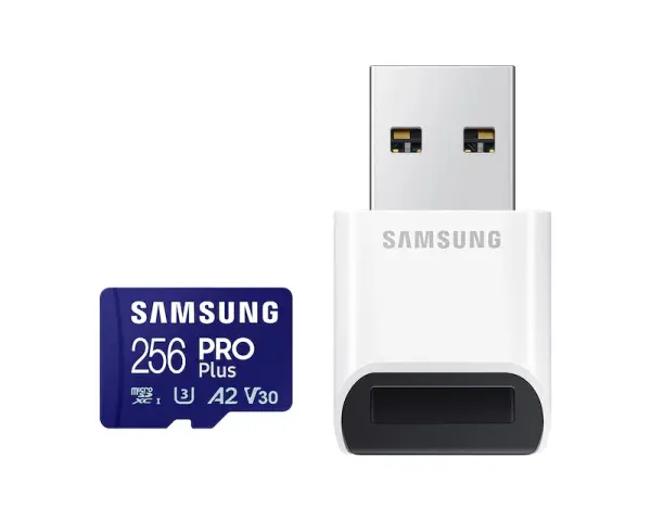 SAMSUNG Memorijska kartica PRO PLUS MicroSDXC 256GB U3 + SD Adapter MB-MD256SB 