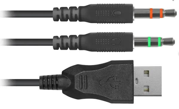 Slušalice sa mikrofonom Defender Dexter, 2x3.5mm, USB