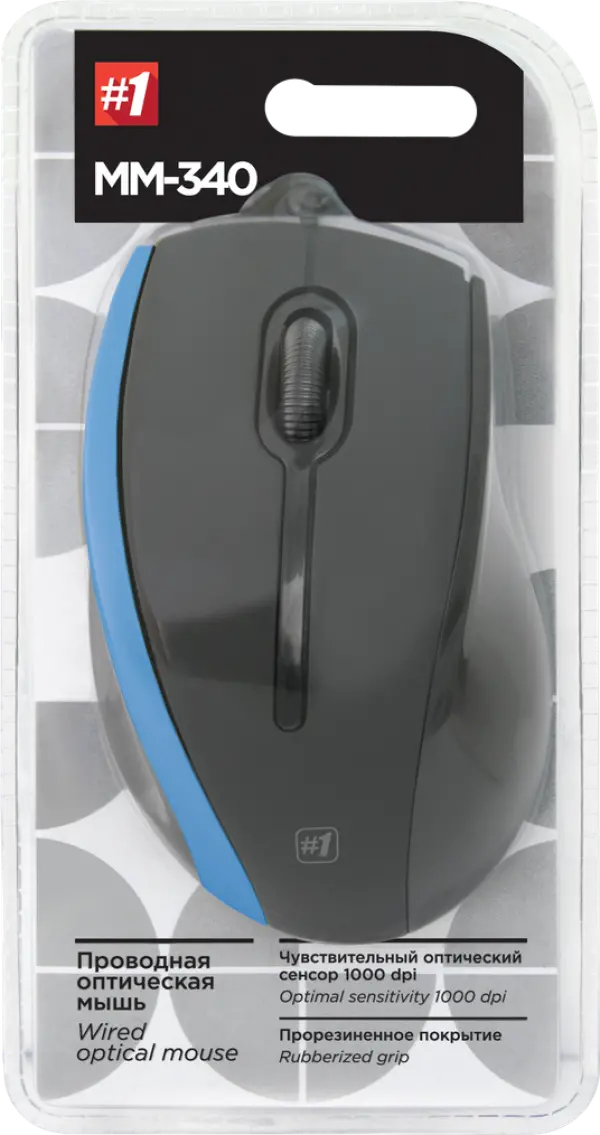 Miš USB Defender MM-340, crnaplava
