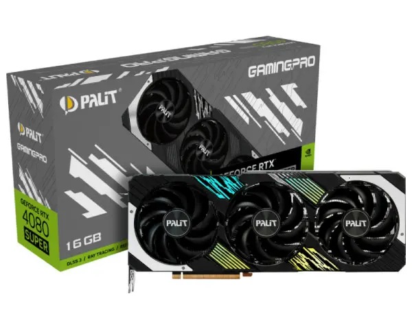 PALIT RTX4080 Super GamingPro 16GB GDDR6X 256bit 3-DP HDMI (NED408S019T2-1032A) grafička karta