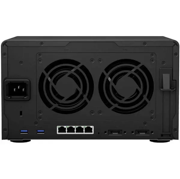 Synology DiskStation DS1621+,Tower,6-Bay 3.5 SATA HDDSSD, 2 x M.2 2280 NVMe SSD, CPU AMD Ryzen Quad-Core 2.2 GHz, 4 GB DDR4, 4 x RJ-45 1 Gb