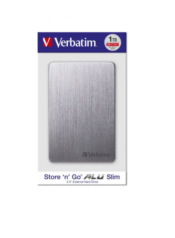 HDD E2.5'' Verbatim 1TB USB 3.2 StorenGo 53662, Space grey