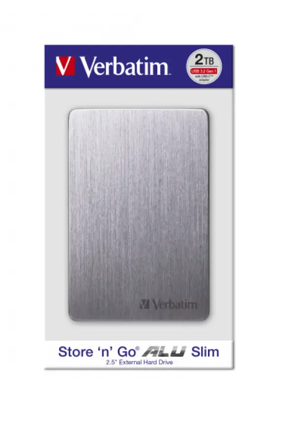 HDD E2.5'' Verbatim 2TB USB 3.2 StorenGo 53665, Space grey