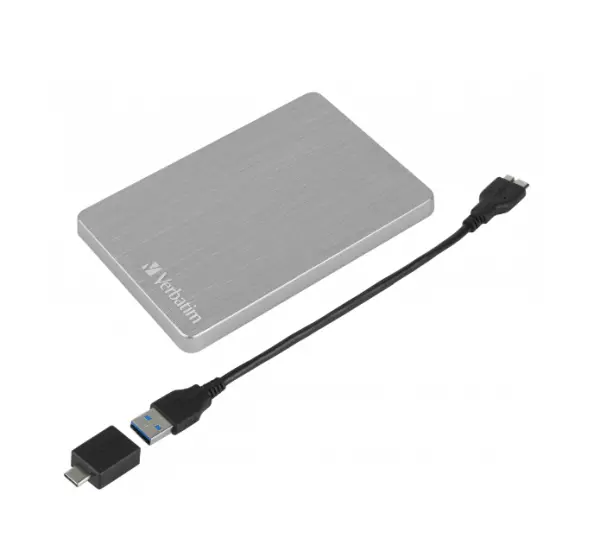 HDD E2.5'' Verbatim 1TB USB 3.2 StorenGo 53663, Silver