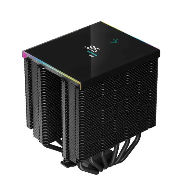 DeepCool AK620 Digital 6xHeat Pipe, Real-Time CPU Screen, 260W 2x120mm 1850rpm 69CFM Black Intel/AMD