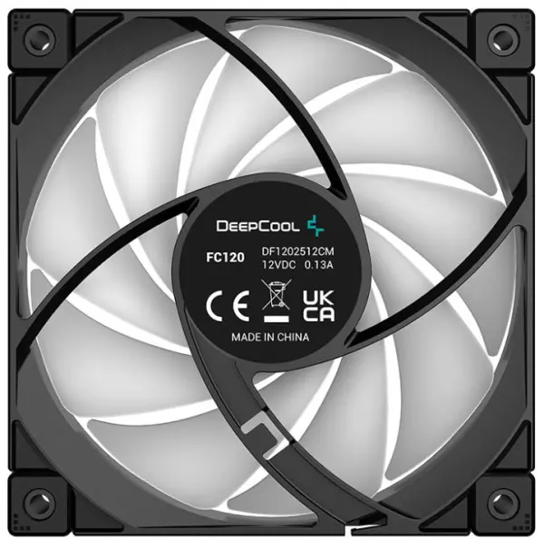 DeepCool FC120 ARGB 120x120x25mm Hydro Bearing ventilator, 500-1800rpm, 28dBa, 62CFM, 4-pin