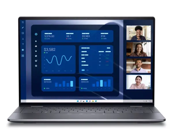 DELL Latitude 9450 14 inch QHD+ 500nits Touch Core Ultra 7 165U 32GB 1TB SSD Intel Arc Backlit FP Win11Pro 3yr ProSupport laptop 