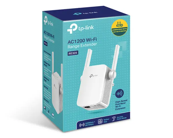 TP-LINK RE305 AC1200 Mesh Wi-Fi Range Extender 