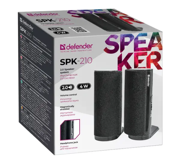 Zvučnici Defender SPK-210, 4W crna