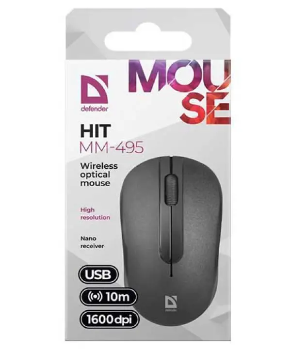 Miš Wireless Defender Hit MM-495, crna