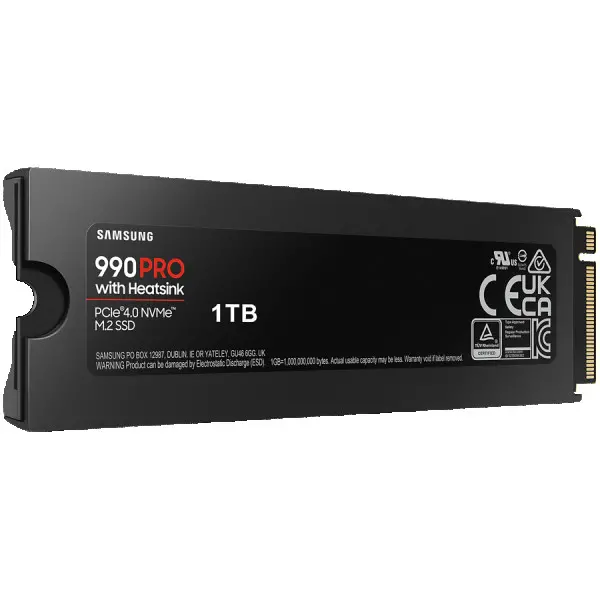 Samsung SSD 990 PRO Series 1TB M.2 PCIe, r7450MBs, w6900MBs, s chladi?om ( MZ-V9P1T0GW ) 