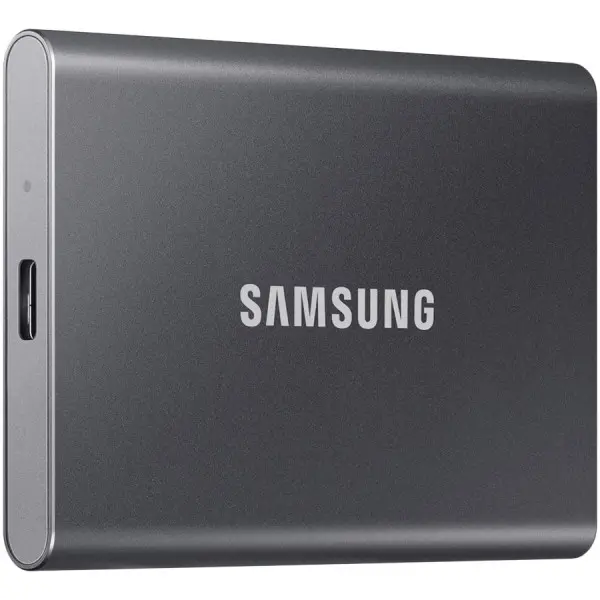 Samsung SSD T7  External 2TB, USB 3.2, 10501000 MBs, included USB Type C-to-C and Type C-to-A cables, 3 yrs, iron gray, EAN: 8806090312380 