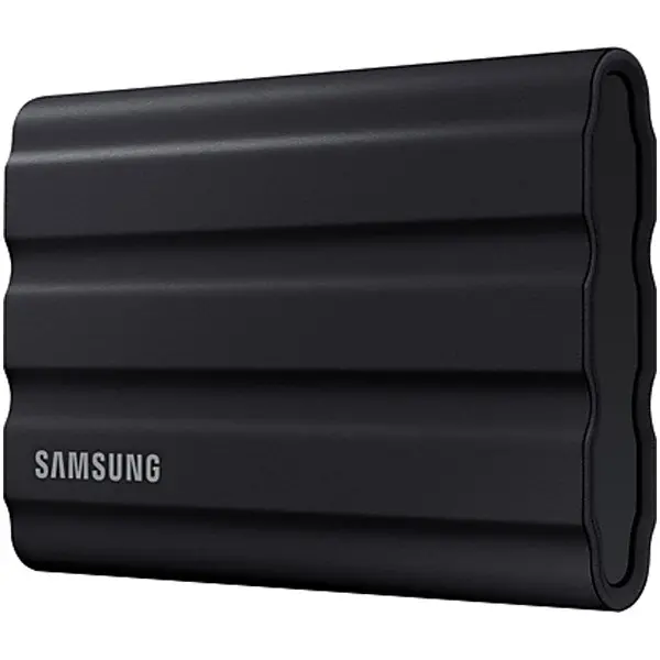SAMSUNG T7 Shield Ext SSD 1000 GB USB-C black 10501000 MBs 3 yrs, included USB Type C-to-C and Type C-to-A cables, Rugged storage featuring