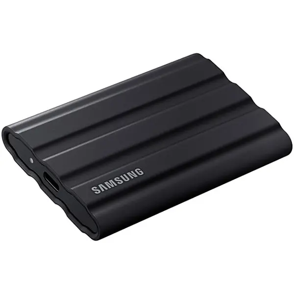 SAMSUNG T7 Shield Ext SSD 1000 GB USB-C black 10501000 MBs 3 yrs, included USB Type C-to-C and Type C-to-A cables, Rugged storage featuring