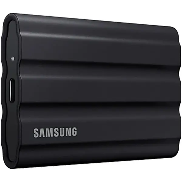 SAMSUNG T7 Shield Ext SSD 2000 GB USB-C black 10501000 MBs 3 yrs, included USB Type C-to-C and Type C-to-A cables, Rugged storage featuring