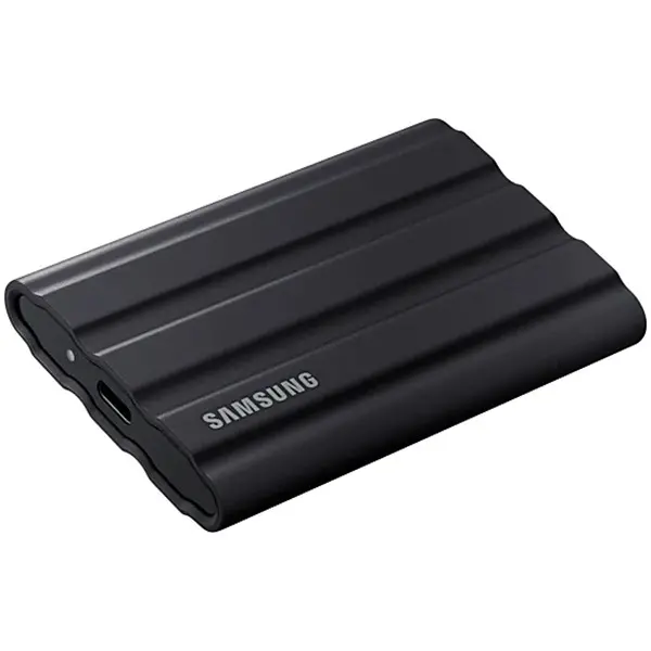 SAMSUNG T7 Shield Ext SSD 2000 GB USB-C black 10501000 MBs 3 yrs, included USB Type C-to-C and Type C-to-A cables, Rugged storage featuring