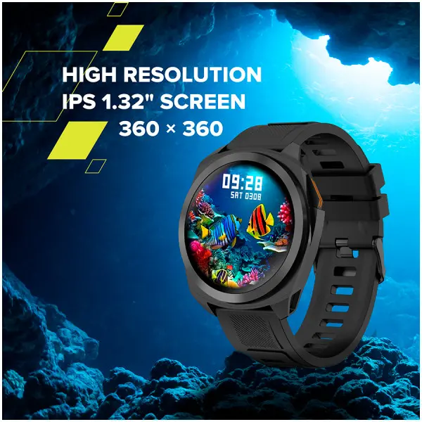 CANYON Maverick SW-83,Smart Watch, Realtek 8762DT, IPS1.32 360x360, ARM Cortex-M4F,RAM192KBROM128MB, 400mAh 3.8v,GPS,128 Sport modes,IP68,S