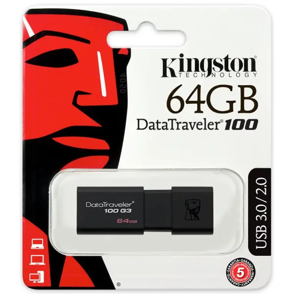 FlashDrive 64GB Kingston DT100G3/64GB USB3.0