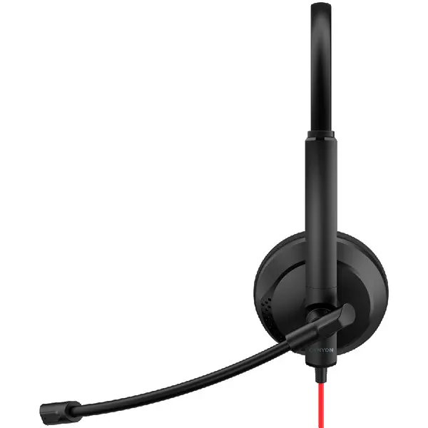 CANYON HS-07, Super light weight conference headset 3.5mm stereo plug,with PVC cable 1.6m, extra USB sound card with PVC cable 1.2m, ABS he