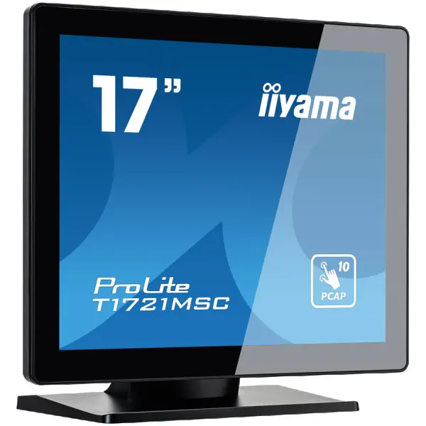 17'' PCAP Bezel Free Front, 10P Touch, 1280x1024, Speakers, VGA, HDMI, 230cdm˛, USB Interface, External Power Adapter, Multitouch with suppo