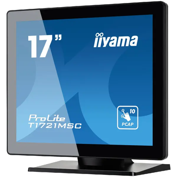 17'' PCAP Bezel Free Front, 10P Touch, 1280x1024, Speakers, VGA, HDMI, 230cdm˛, USB Interface, External Power Adapter, Multitouch with suppo