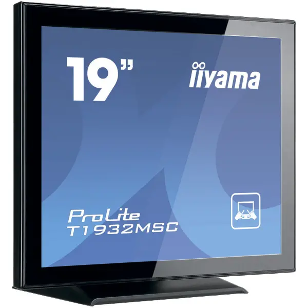 IIYAMA Monitor LED T1932MSC-B1S 19 10pt IPS TOUCH 1280 x 1024  14ms 250 cdm˛ projective capacitive IP54 VGA HDMI DP ( T1932MSC-B1S ) 