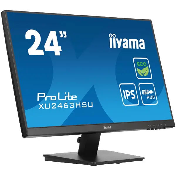 iyama ProLite XU2463HSU-B1 - LED monitor24'' (23.8'' viewable) 1920 x 1080 Full HD (1080p) @ 100 Hz IPS 250 cdm˛ 1300:1 3 ms HDMI DisplayPort