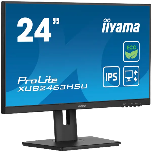 24'' IPS-panel Green Choice, EyeComfort  EyeSafe 2.0, 1920x1080@100Hz, 15cm Hiegt Adj. Stand, 250cdm˛, Speakers, HDMI, DisplayPort, 3ms GTG,