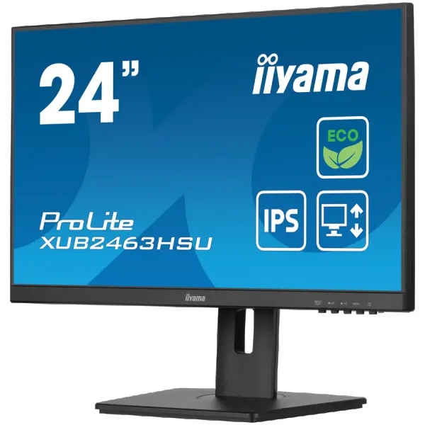 24'' IPS-panel Green Choice, EyeComfort  EyeSafe 2.0, 1920x1080@100Hz, 15cm Hiegt Adj. Stand, 250cdm˛, Speakers, HDMI, DisplayPort, 3ms GTG,