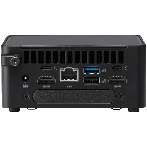 ASUS NUC 14proRNUC14RVHI300000IIntel Core 3 100UIntel Graphics4xUSBM.2 22x80 NVMe; 22x42 NVMe2.5 SATA slot2,5Gbe LAN2xHDMI 2x Thunderbolt 4
