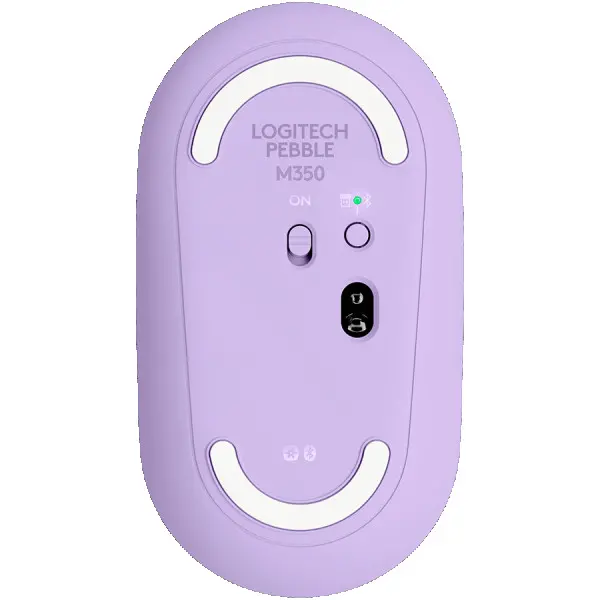 Logitech Pebble M350 Wireless Mouse -  Lavander Lemonade