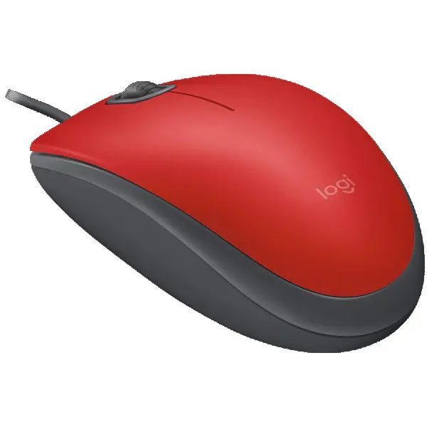 LOGITECH M110 Silent - RED - USB - EMEA-808 - AKOYA HANGTAB BOX M110S ( 910-006759 ) 