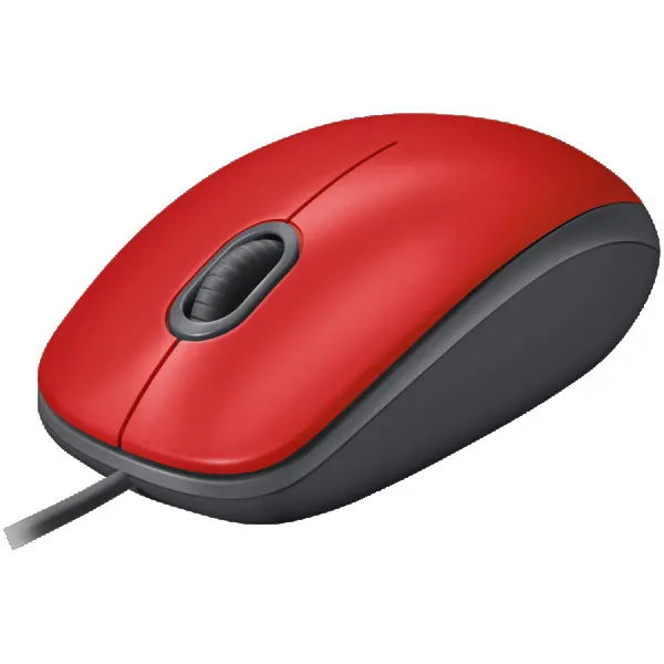 LOGITECH M110 Silent - RED - USB - EMEA-808 - AKOYA HANGTAB BOX M110S ( 910-006759 ) 
